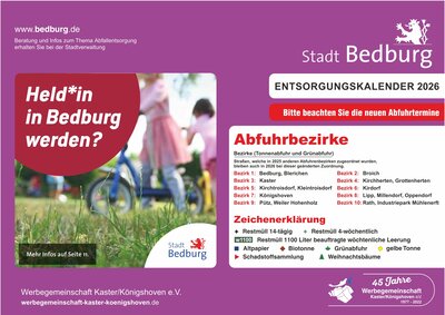 Entsorgungskalender 2026