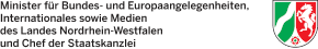 Logo Minister für Bundes- und Europaangelegenheiten, Internationels sowie Medien NRW