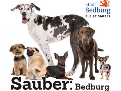 Sauberes Bedburg Kampagne Bedburger Hunde als Botschafter