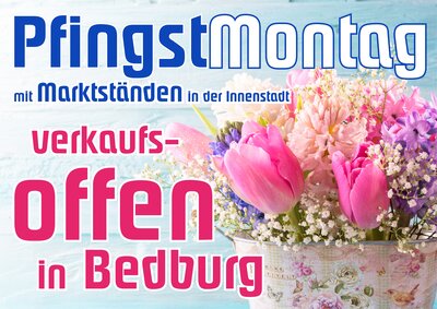 Plakat verkaufsoffener Pfingstmontag