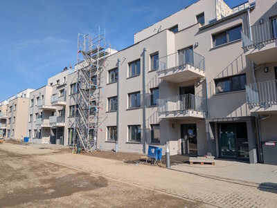 Baugebiet Sonnenfeld, Häuser befinden sich im Bau