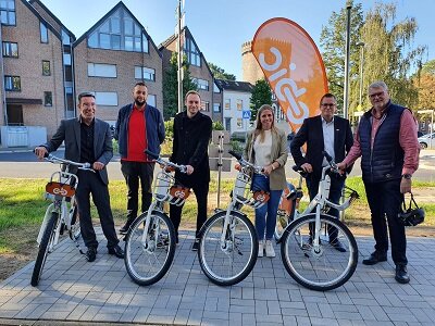 Drei Mietfahrrad-Stationen des REVG für Bedburg 01