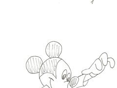 Ausmalbild Mickey Mouse als Zauberer