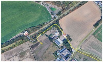 Vollsperrung Umspannwerk - Lageplan