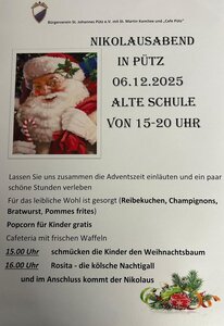 Einladung zum Nikolausabend