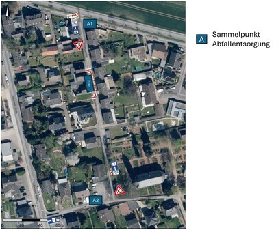 Vollsperrung Schwarzer Weg Kran VZ-Plan