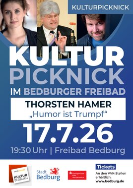 Thorsten Hammer - Humor ist Trumpf beim Kulturpicknick im Freibad Thorsten Hammer - Humor ist Trumpf beim Kulturpicknick im Freibad